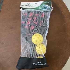 GrandSlam Performance 2 Player Paddle & 4 Ball 40 Holes Outdoor Pickleball Set